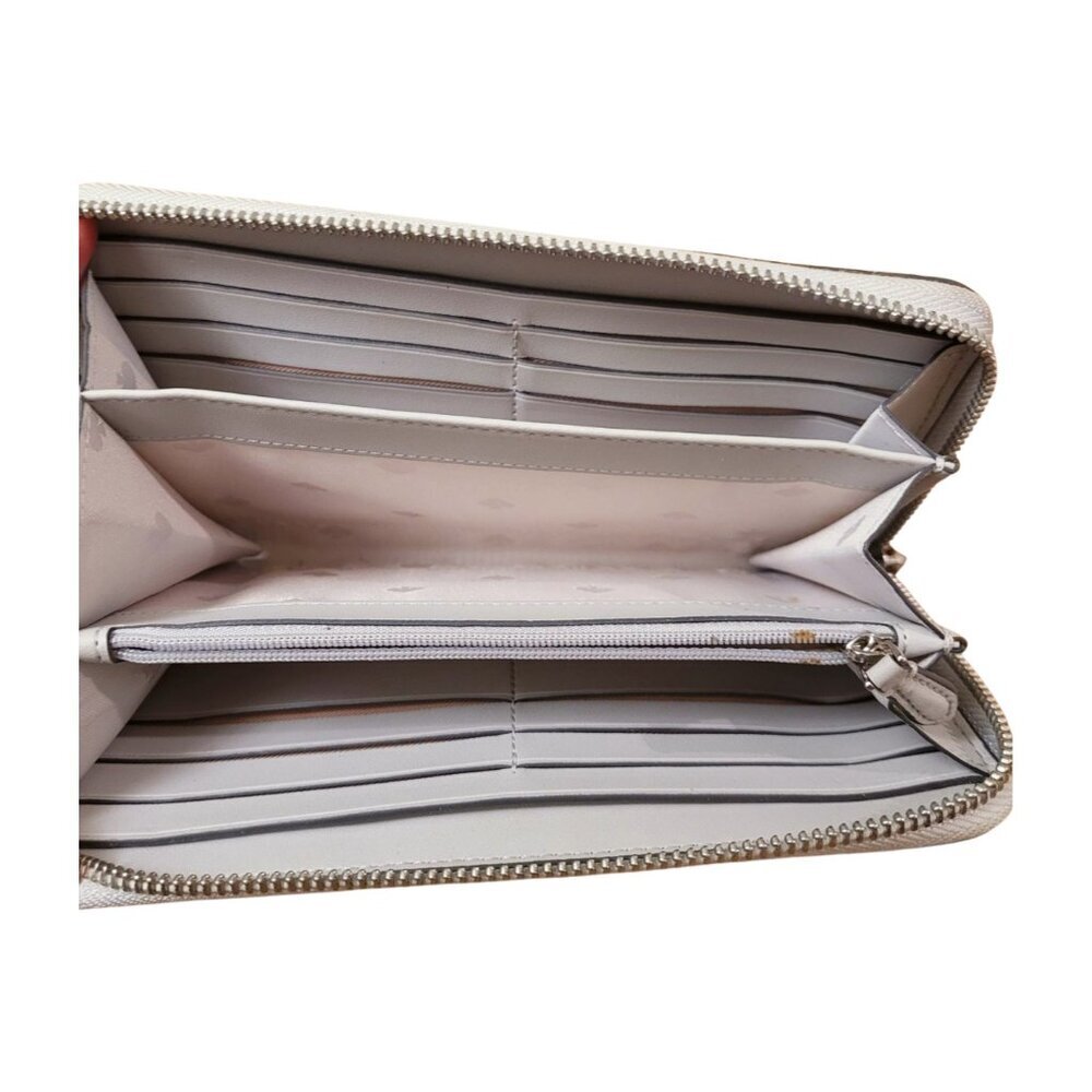 Kate Spade Lola Large Continental Silver Gray Glitter Wallet - Picture 10 of 10